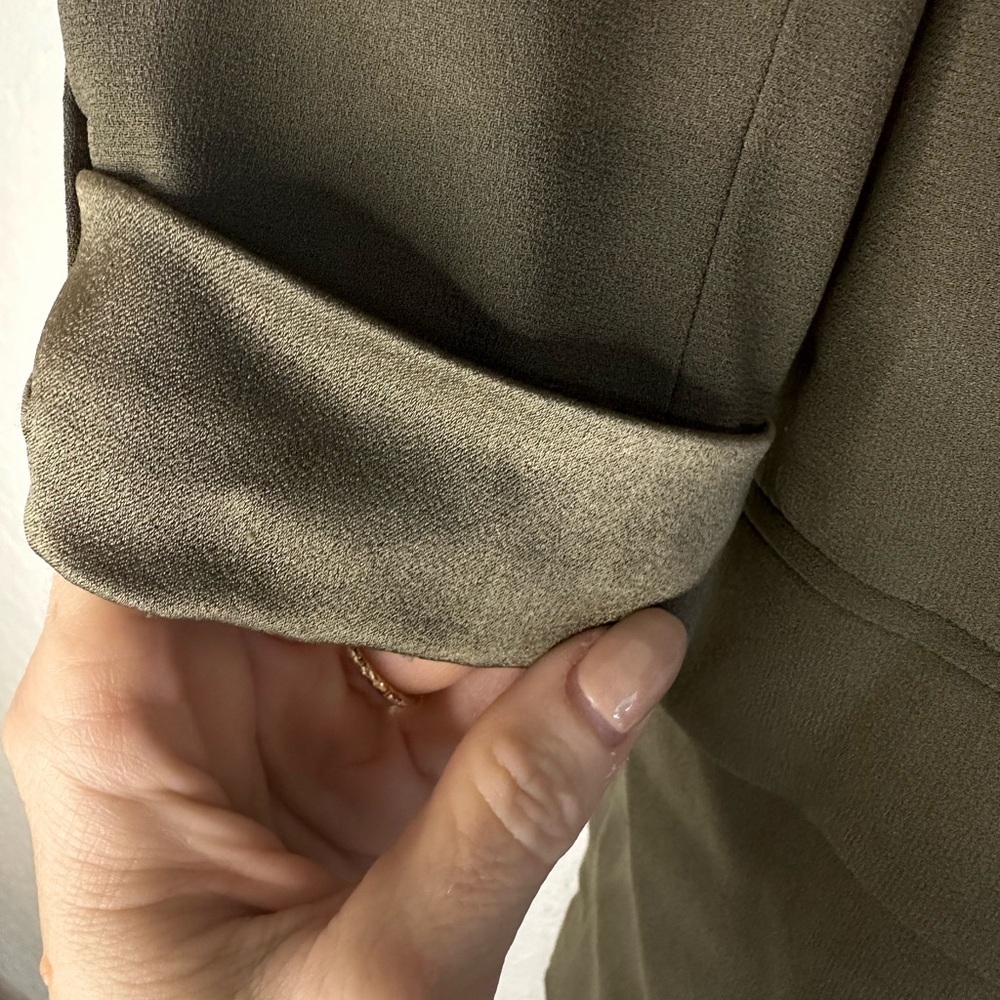 Aritzia Babaton Delos Blazer in Mossy Green Size 12 - Picture 6 of 6